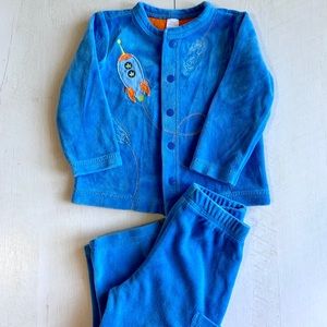 Space Rocket Blue Matching Set